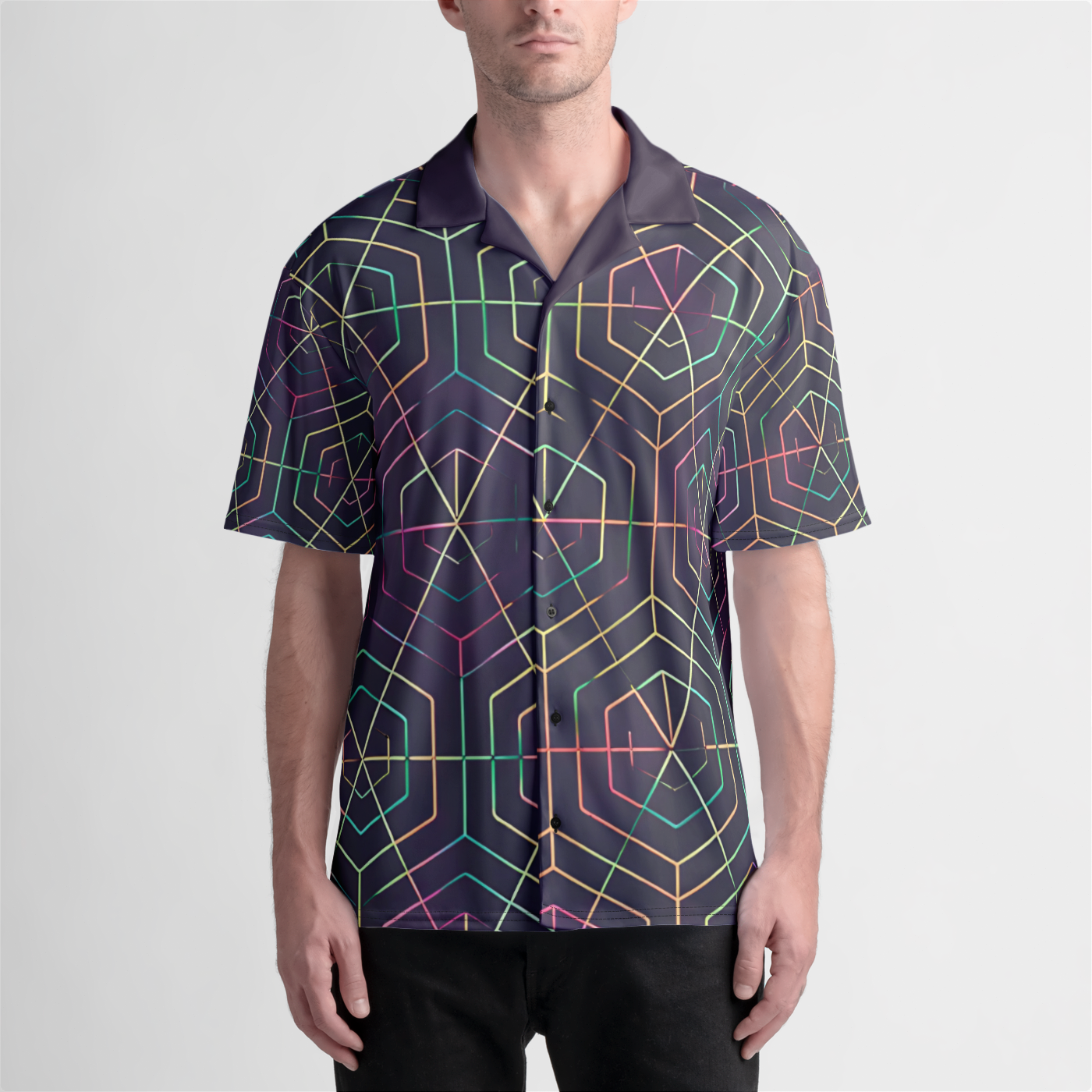 Hexavio Bottom Up Camp Shirt