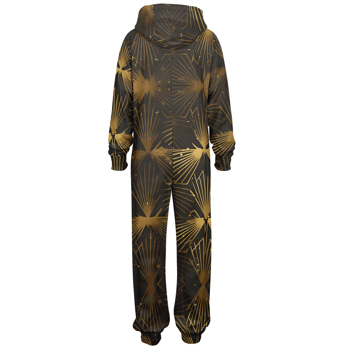 Solid Gold Hooded Jumpsuit